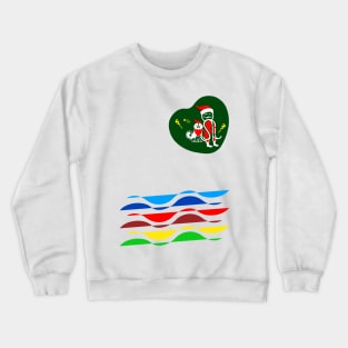 Santa fe with dog Crewneck Sweatshirt